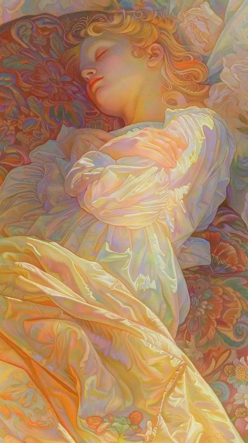 Iridescent Beauty in Sunlight Midjourney提示词