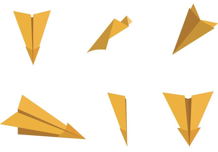纸飞机矢量插图