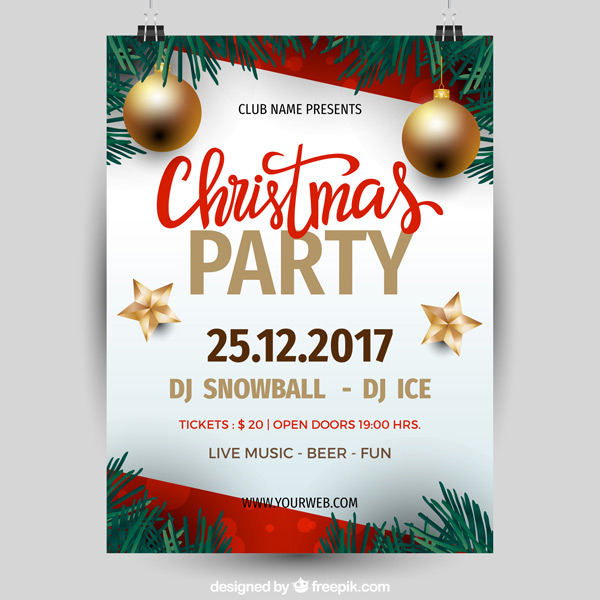 圣诞Party海报