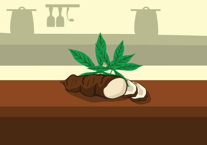 木薯片免费矢量