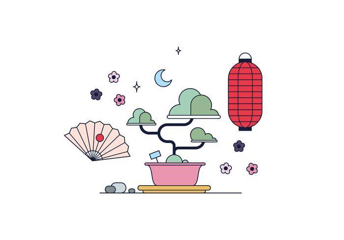 免费盆景矢量