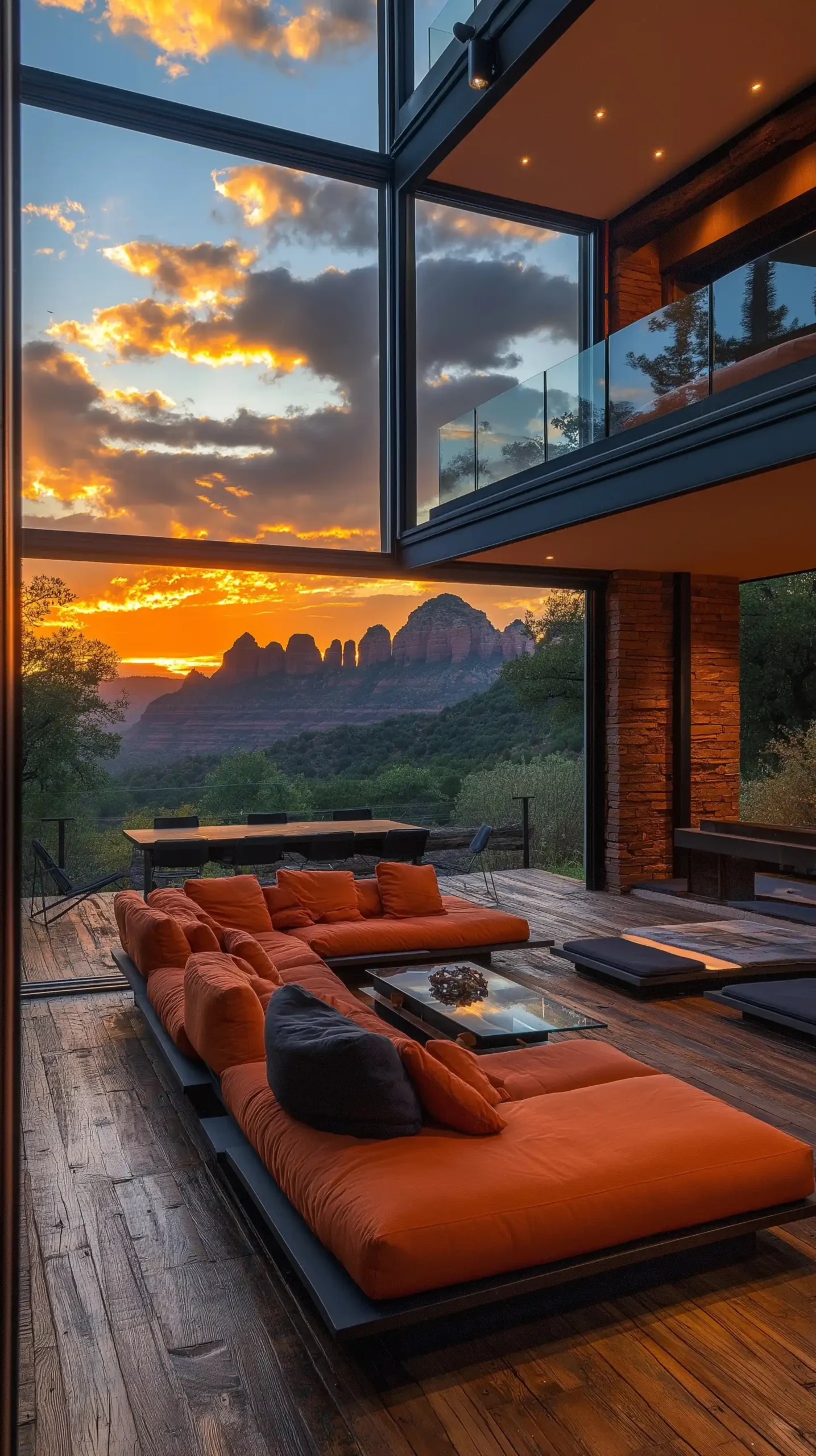 Luxury Glass Home Views Midjourney提示词