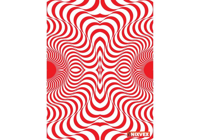 圆形欧普艺术图案的NixVex免费矢量
