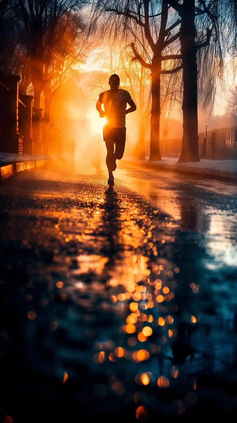 Morning Runner AR 916 Midjourney提示词
