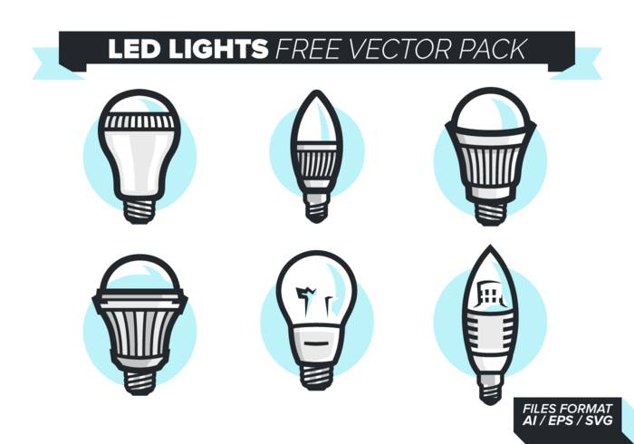 LED灯图标免费矢量包