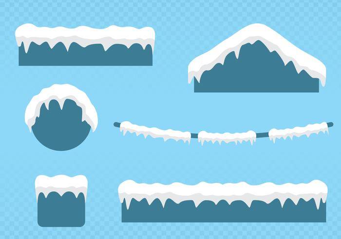 在屋顶上的雪
