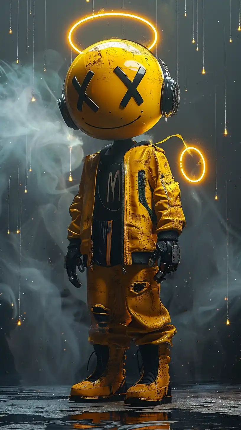 3D Smiley Angel Urban Midjourney 提示词生成效果