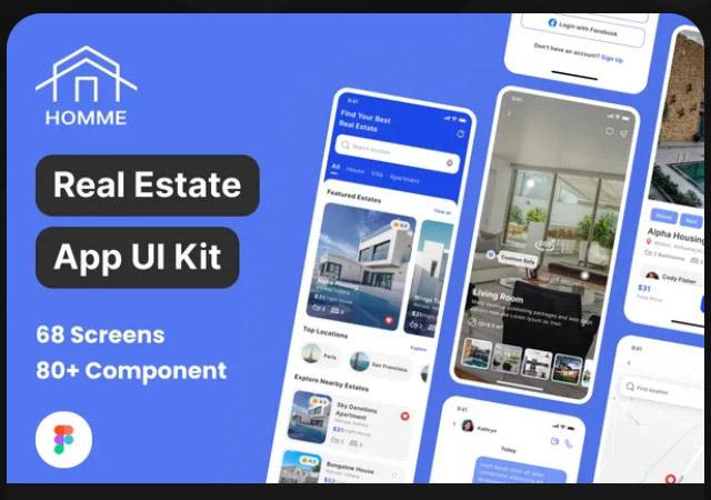 HOMME - Real Estate App UI Kit