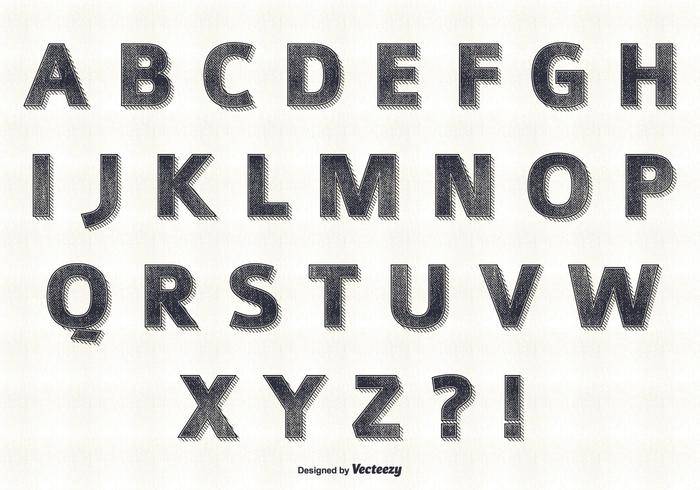 复古字母集