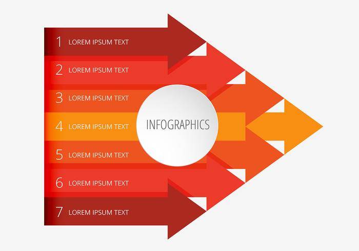 箭头样式Infographic传染媒介设计
