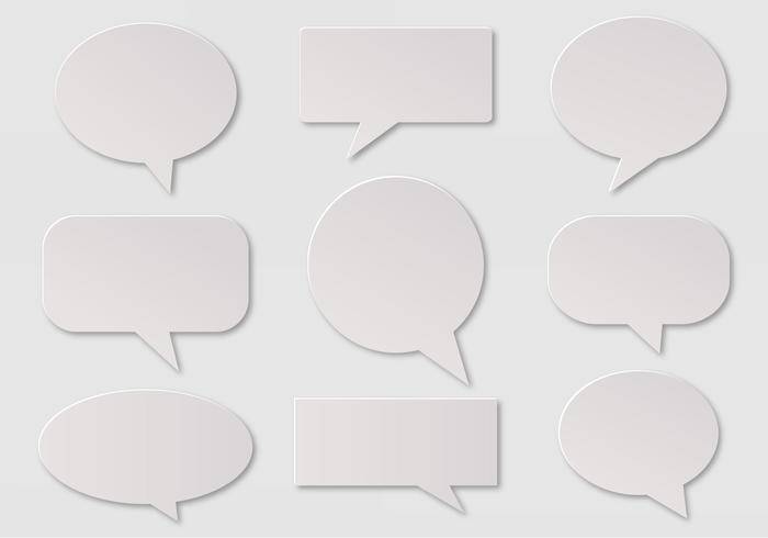 免费矢量Imessage，语音和通信泡沫
