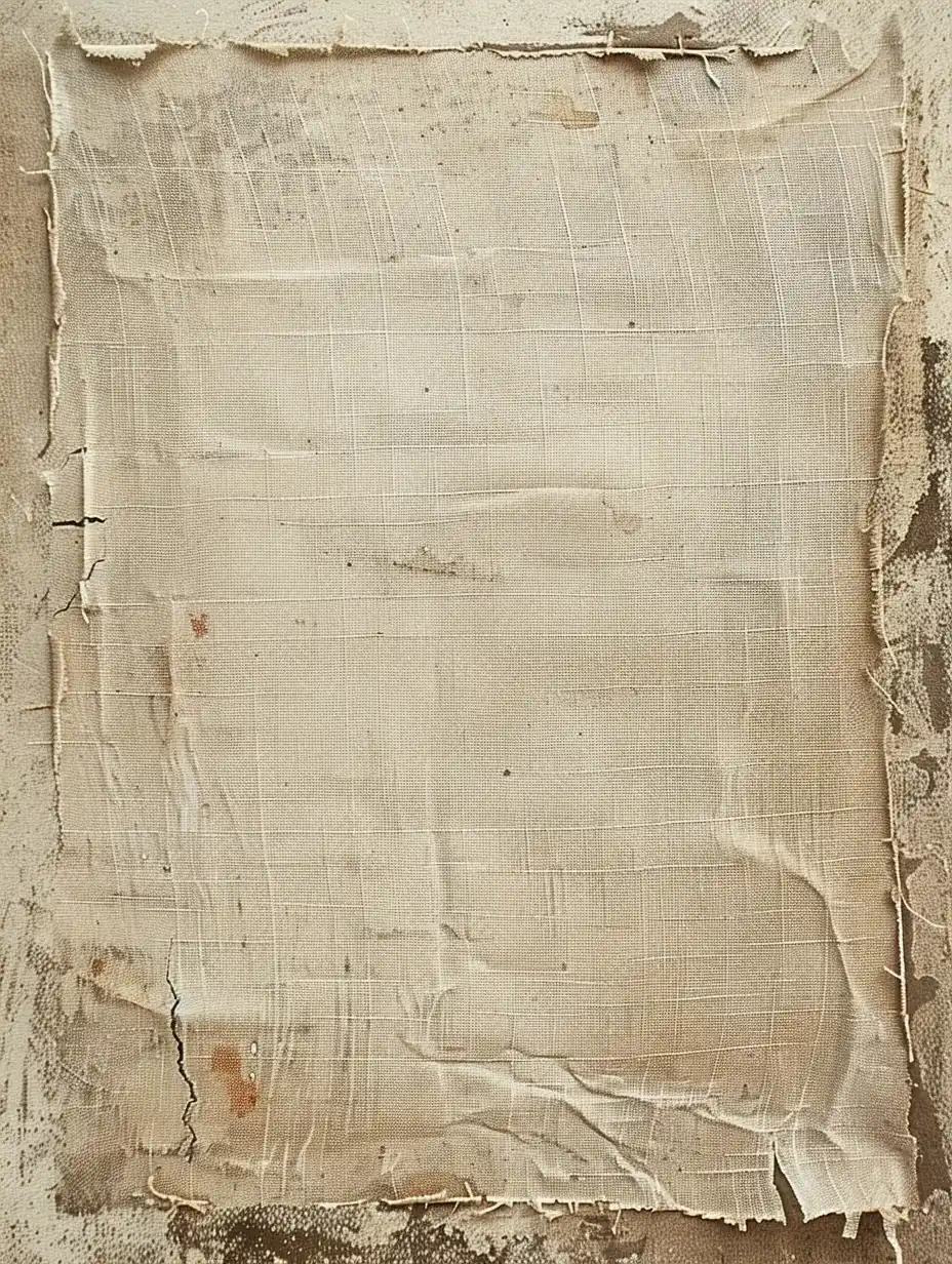 Aged Linen Texture Collage Midjourney提示词