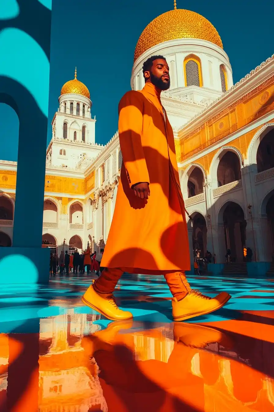 Moorish Fashion Photography Dynamics Midjourney提示词