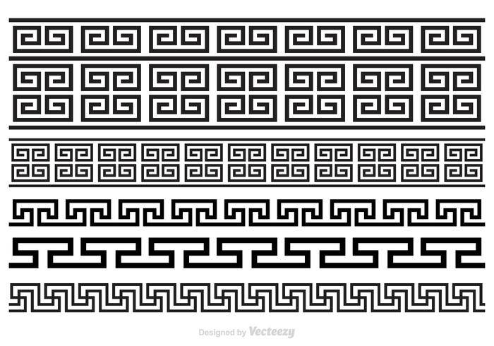 免费的希腊关键画笔矢量