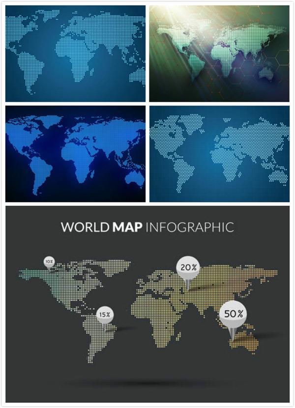 点状世界地图
