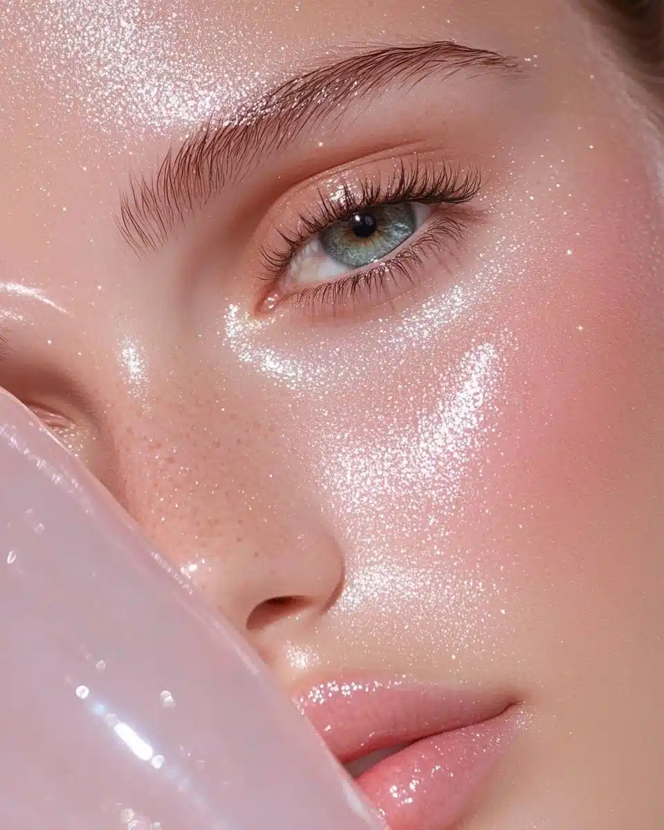 Minimalist Glitter Portrait Midjourney提示词