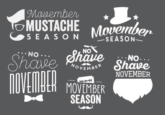 印刷Movember矢量