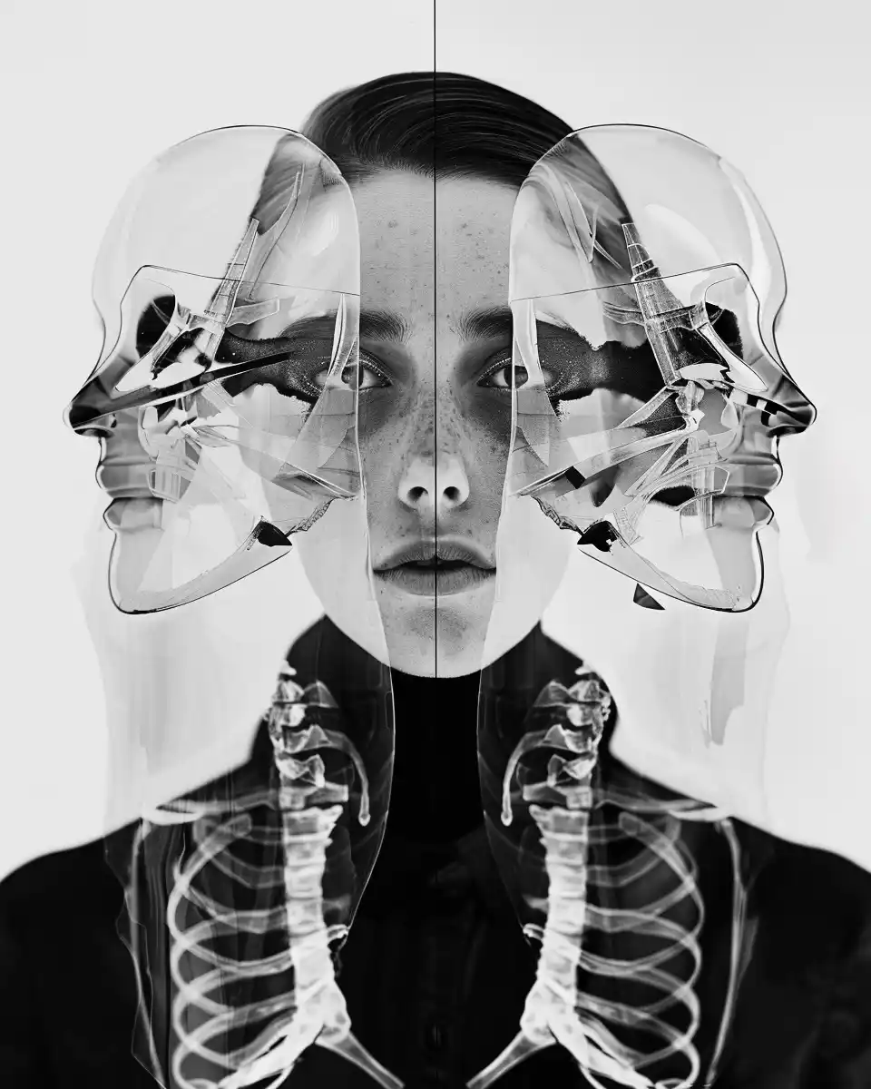 Surreal X-Ray Art Midjourney提示词
