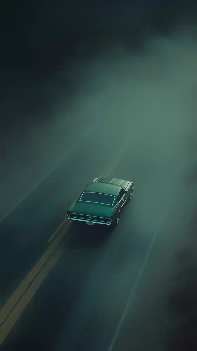 Photorealistic Mustang in Sandstorm Midjourney提示词