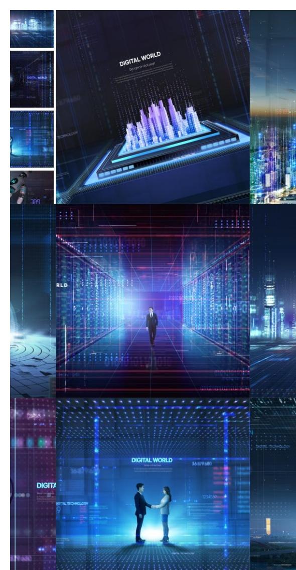 13款AI人工智能科技海报PSD格式