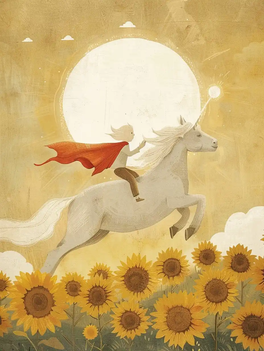 Kid in Red Cape Midjourney提示词