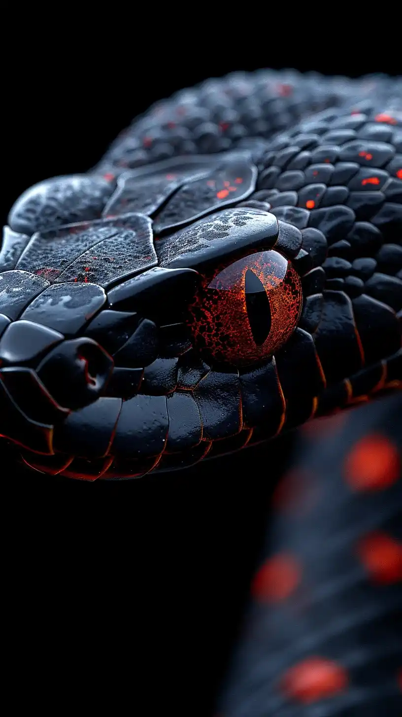 Amoled 3D Snake Chaos Midjourney提示词