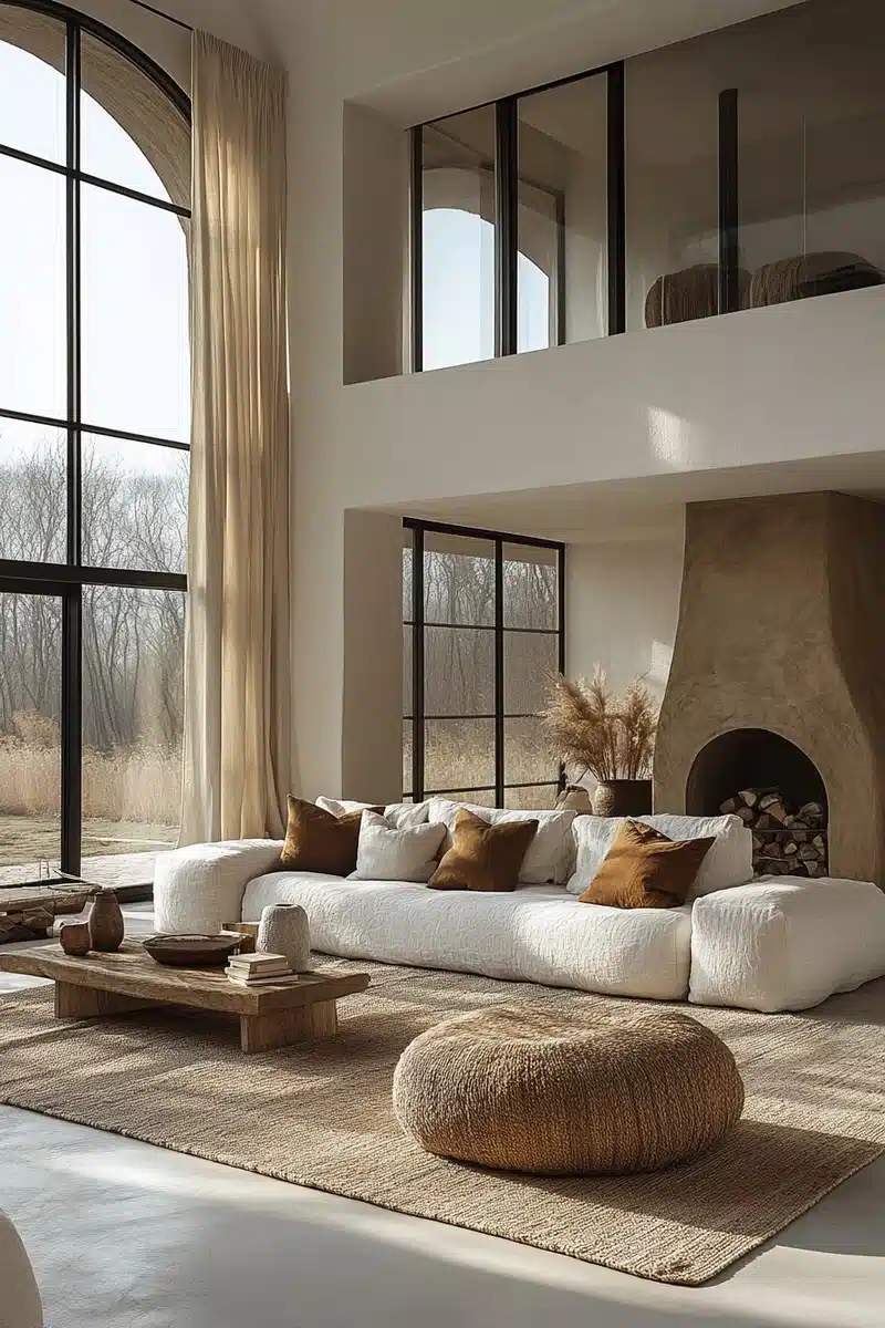Modern Living Room Interior Midjourney提示词