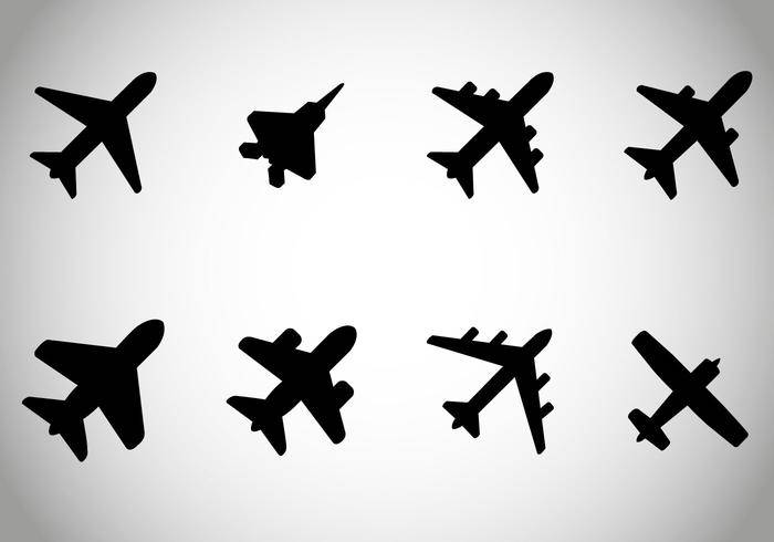 免费空中飞机矢量