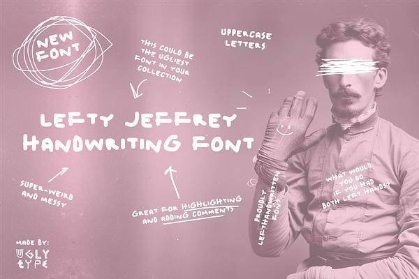 Lefty Jeffrey Handwriting font
