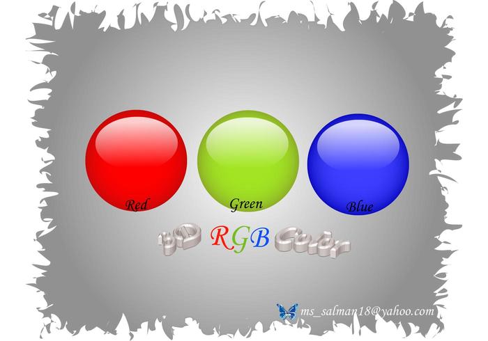 RGB色重叠的棉铃