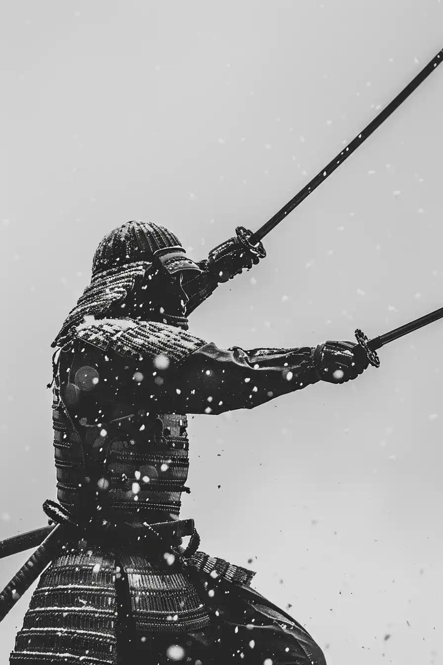 Traditional Samurai Portrait Midjourney提示词