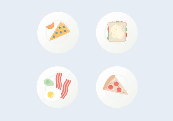 食物矢量图标
