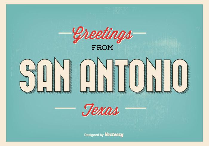 圣安东尼奥德州问候例证