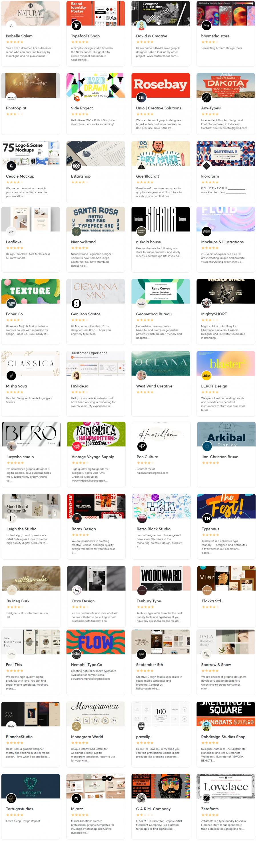 2023年的2月creativemarket.com网站分享价值高达 1000 美元的素材资源打包下载