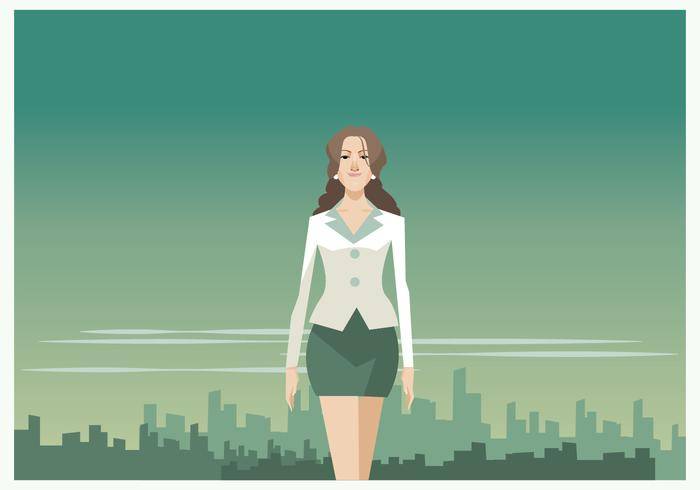 美丽的女商人向量