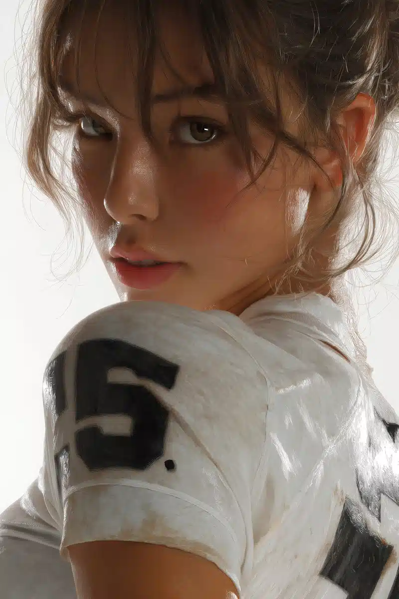 Anime Girl Playing Football Midjourney提示词
