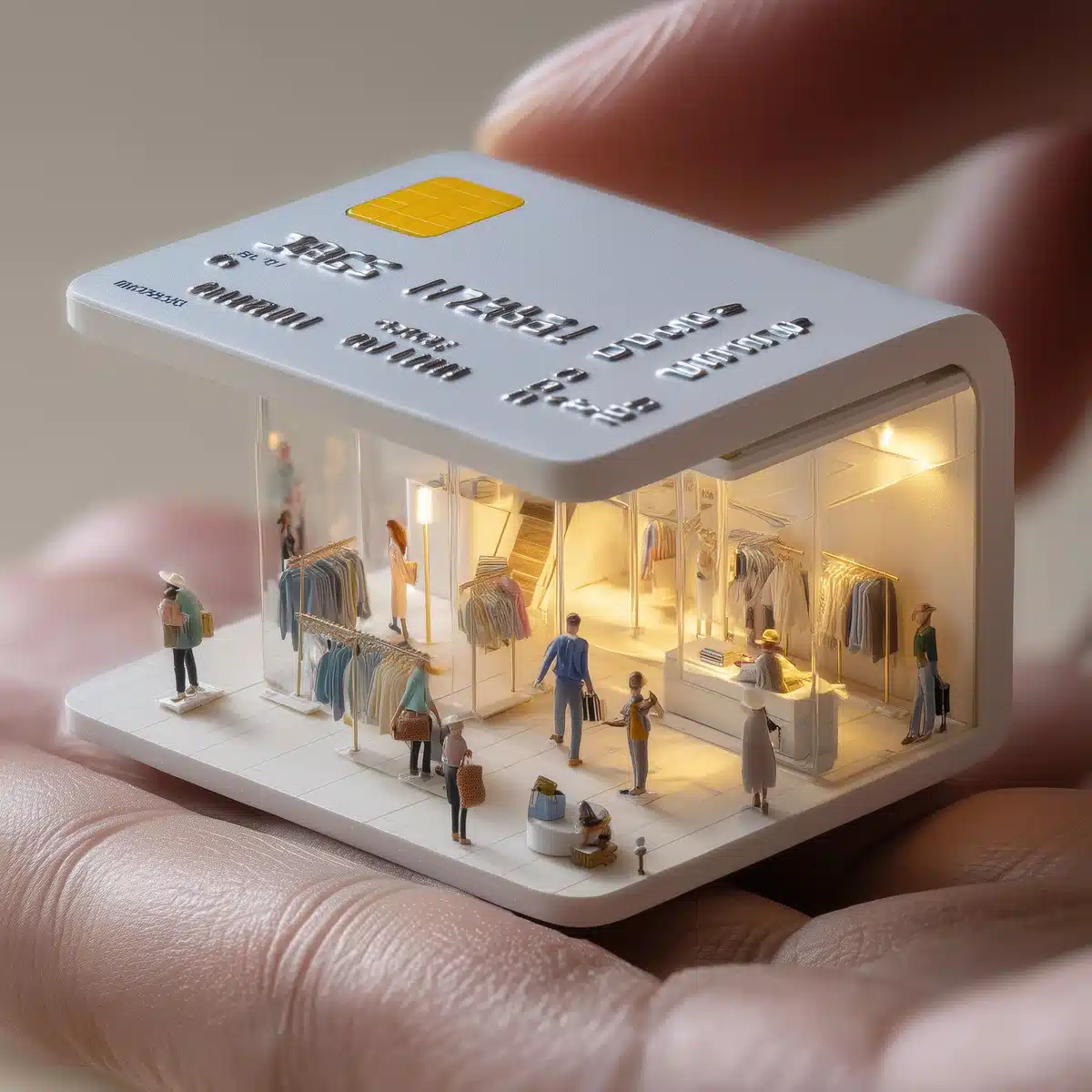 Miniature Diorama Shopping Scene Midjourney提示词