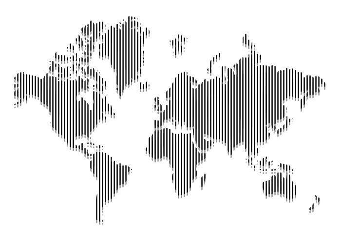 线世界地图矢量
