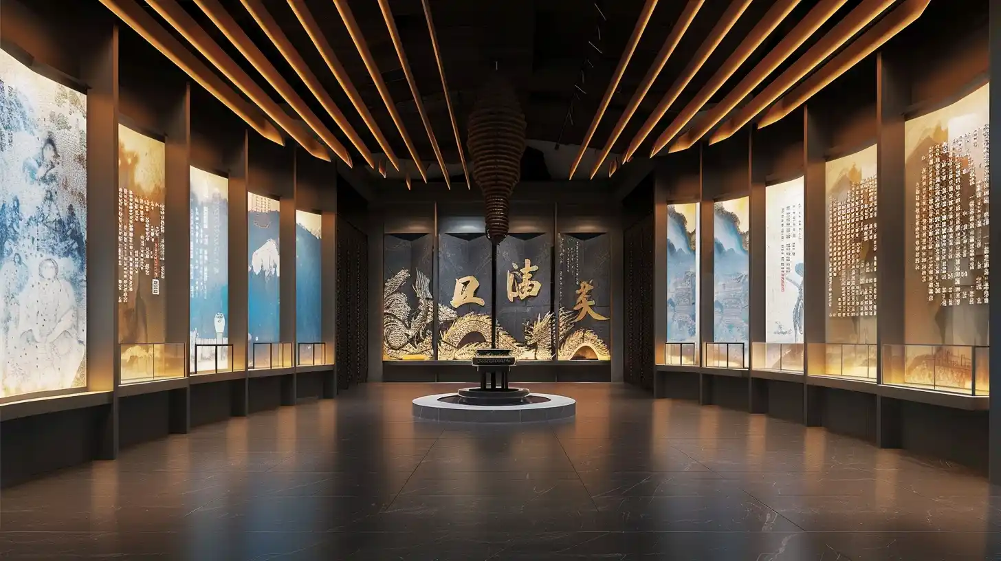 Ancient Chinese Mythology Exhibit Midjourney提示词