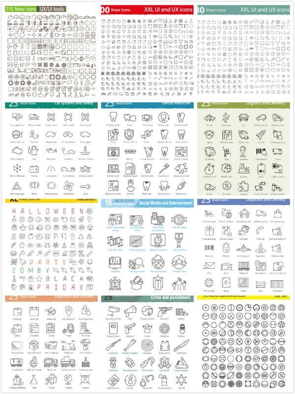 精美线性图标