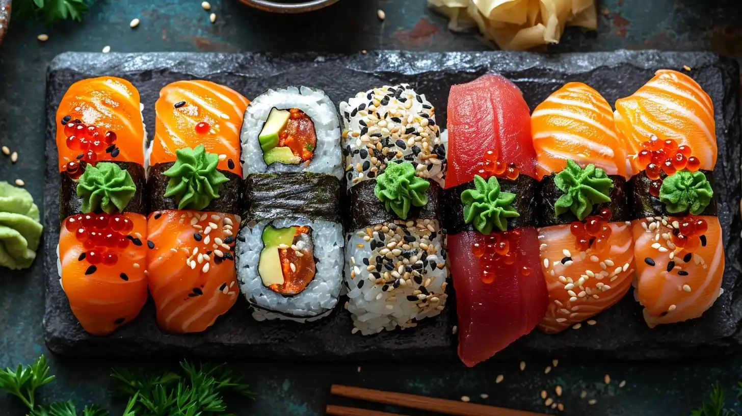 Sushi Plate E-commerce Midjourney提示词