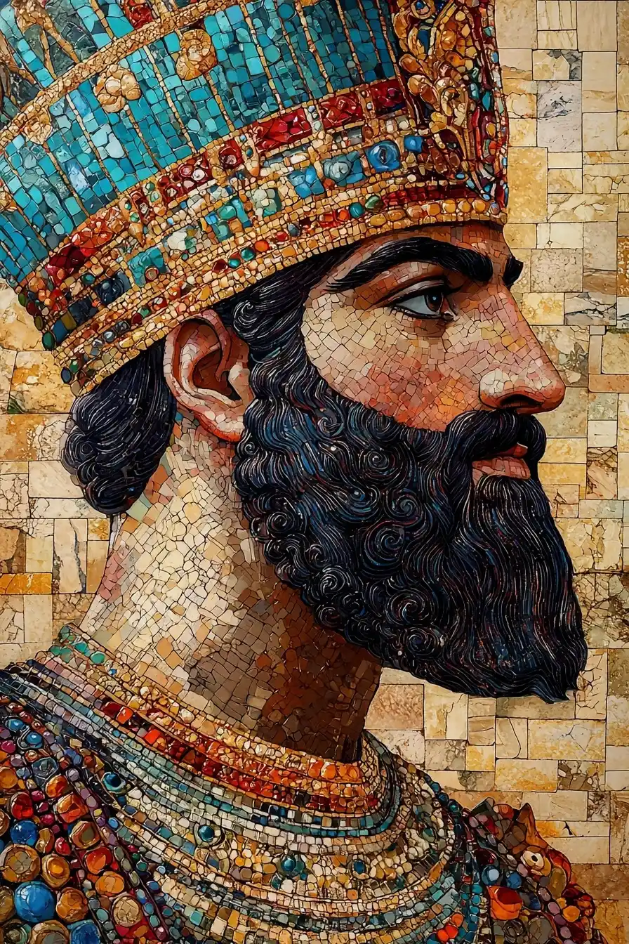 Cyrus the Great in Arts and Crafts Midjourney提示词