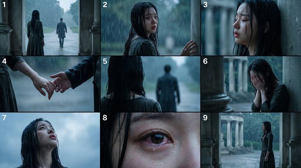 Heartbreak in the Rain: Cinematic Drama of Separation Nano Banana提示词