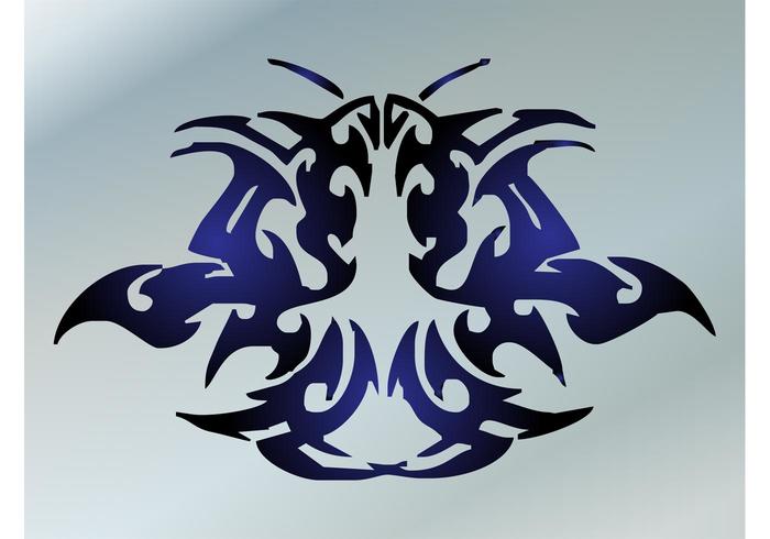 抽象纹身矢量