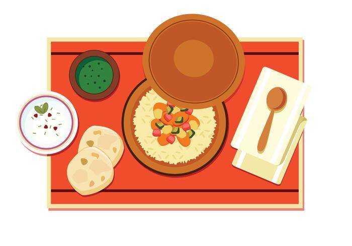 阿拉伯料理矢量