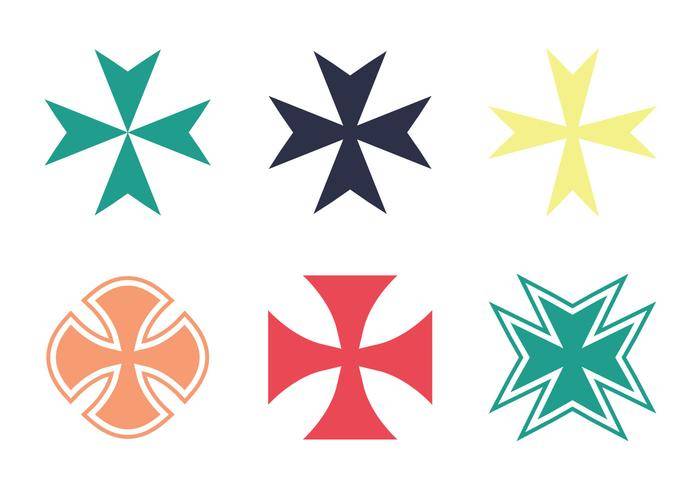 免费马耳他十字矢量图标