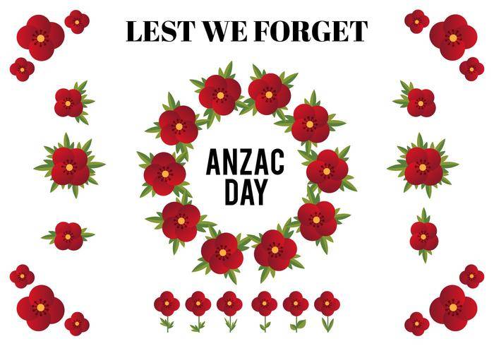 免费的Anzac日矢量设计元素