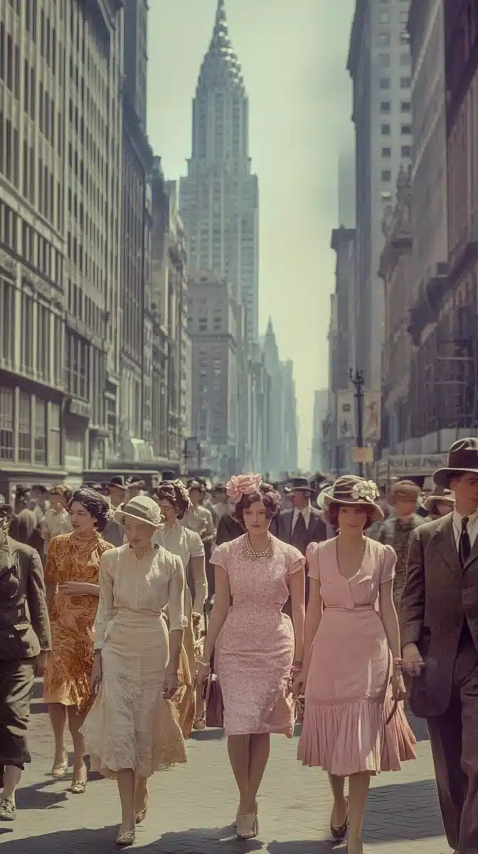 1920s Flapper Street Photography Midjourney提示词