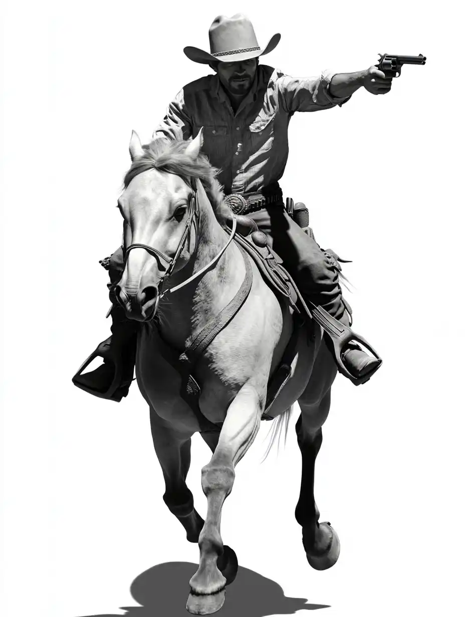 Photo Realistic Cowboy Bandit Midjourney提示词