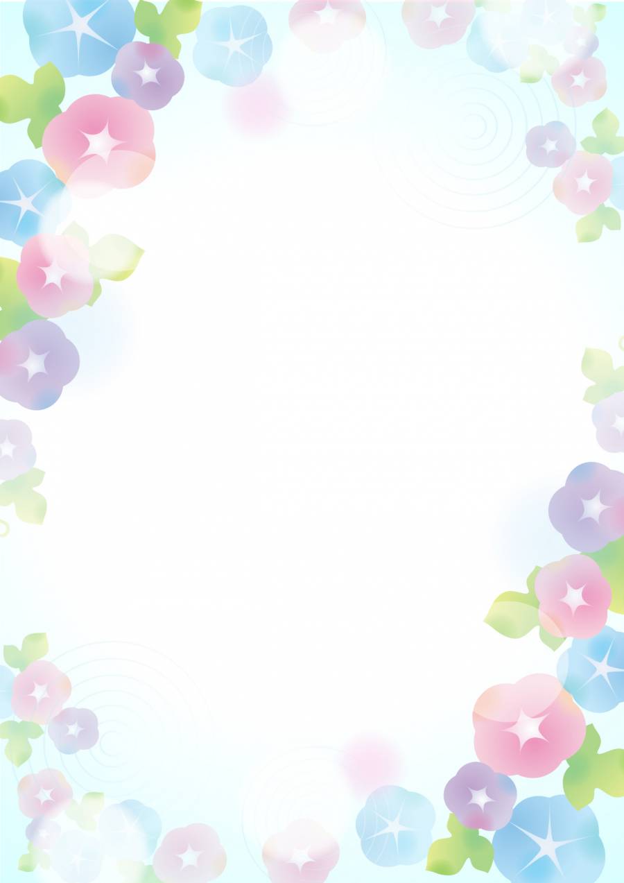 柔和的颜色asagao背景2